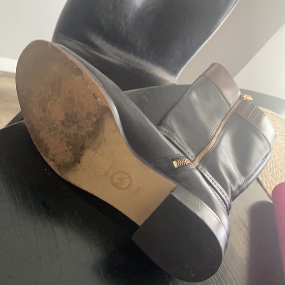 MK fine leather line boots two tone size 7 with zipper . - Picture 11 of 11